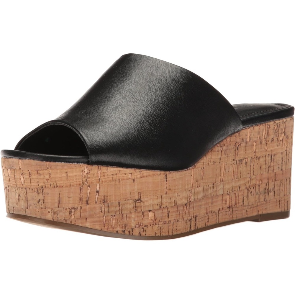 CHARLES BY CHARLES DAVID Women's Crisp Wedge Sandal - 9.5 black